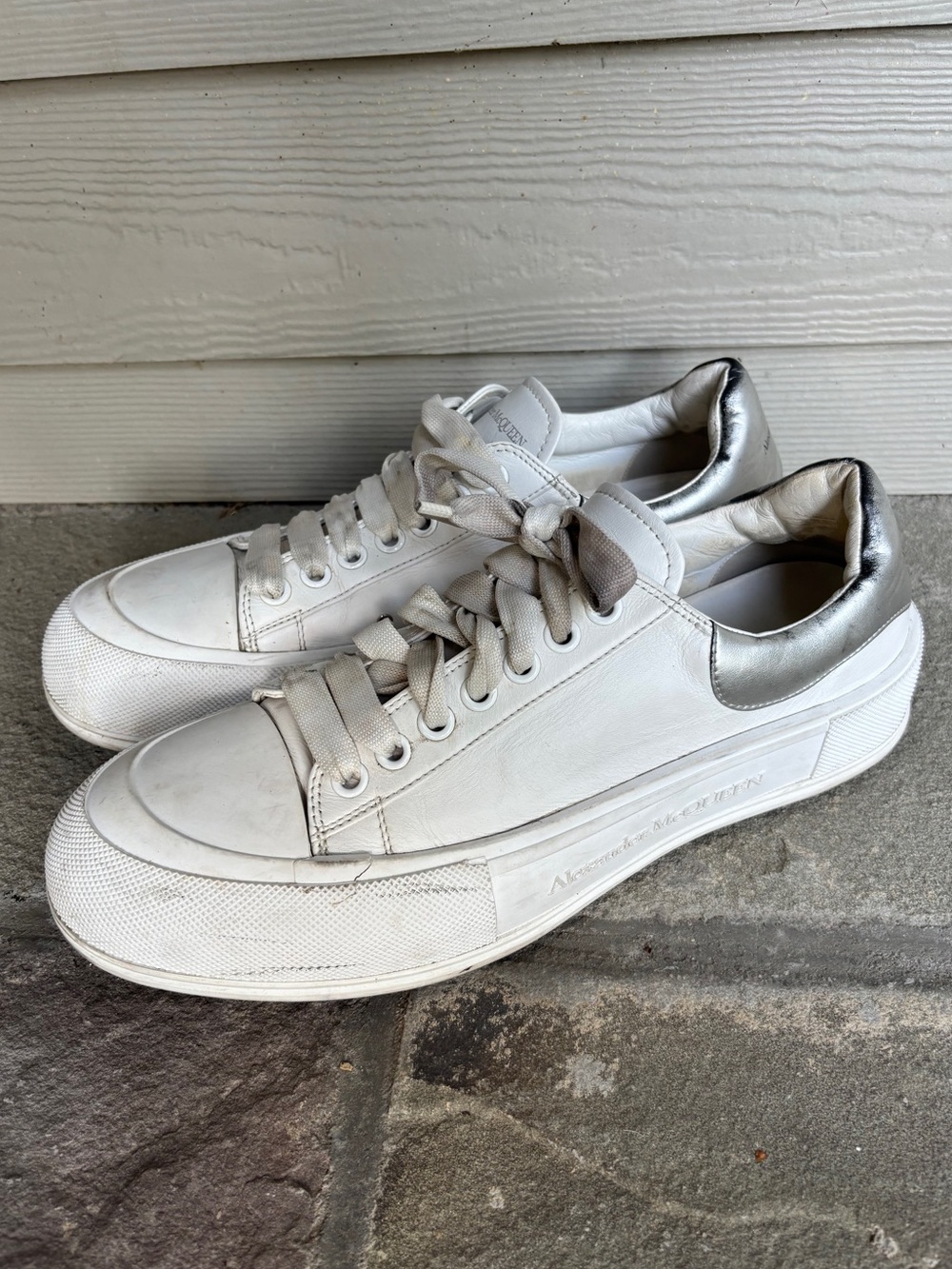 Alexander McQueen Men's Deck Skate Low-Top Sneakers
